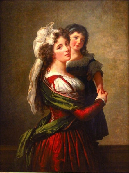 VIGEE LE BRUN ELISABETH PRT OF MADAME ROUSSEAU ET SA FILLE 1789