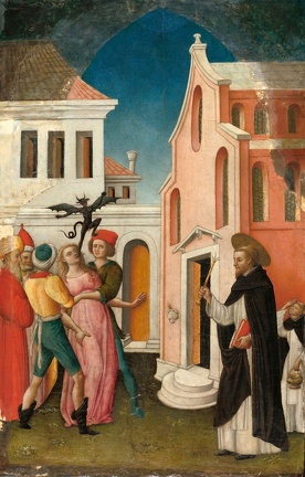 VIVARINI ANTONIO ST. PETER MARTYR EXORCIZING WOMAN POSSESSED BY DEVIL CHICA