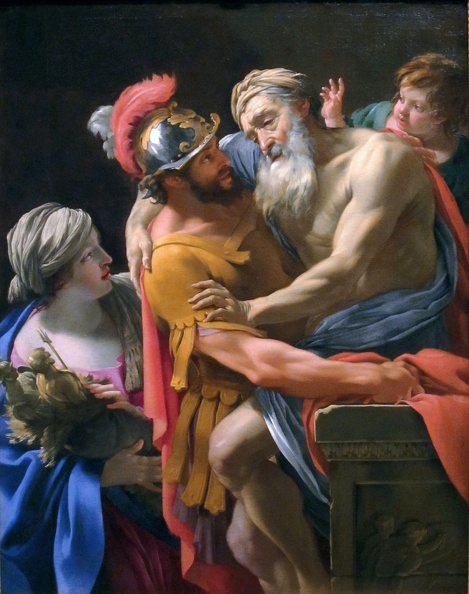 VOUET SIMON AENEAS AND HIS FATHER FLEEING TROY DIEGO