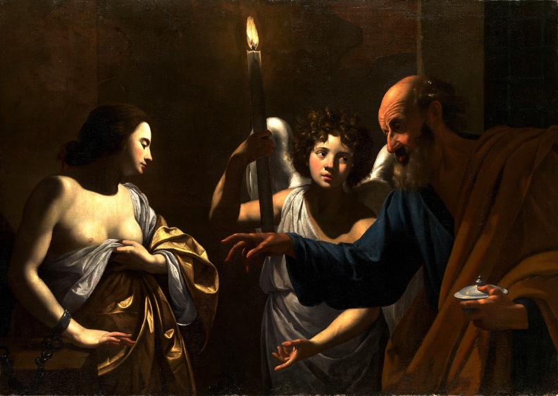 VOUET SIMON ST. PETER VISITING ST. AGATHA IN PRISON