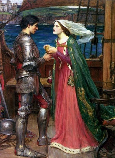 WATERHOUSE JOHN WILLIAM TRISTAN AND ISOLDE WITH POTION