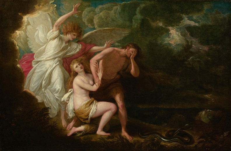 WEST BENJAMIN EXPULSION OF ADAM AND EVE FROM PARADISE CHICA