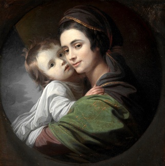 WEST BENJAMIN PRT OF ELIZABETH SHEWELL WEST AND HER SON RAPHAEL CLEVE