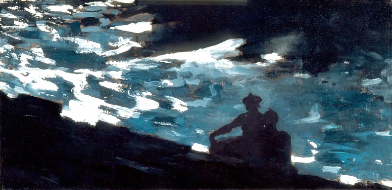 WINSLOW HOMER MOONLIGHT ON WATER 1890S LACMA