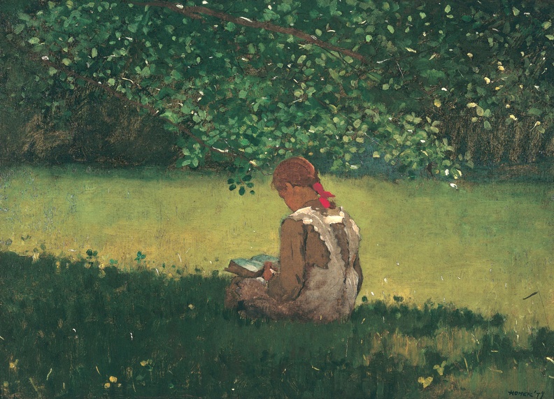 WINSLOW HOMER READING BROOK 1879