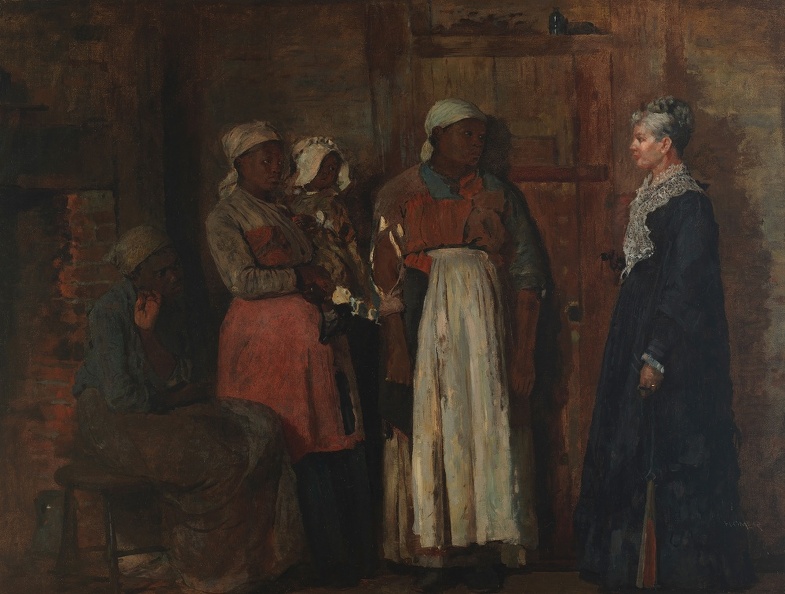 WINSLOW HOMER VISIT FROM OLD MISTRESS