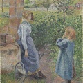 1YOUNG WOMAN AND CHILD AT WELL 1882