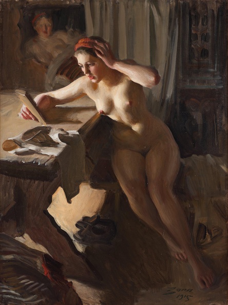 ZORN ANDERS OLD MIRROR 1915