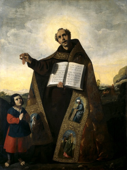 ZURBARAN FRANCISCO DE ST. ROMANUS OF ANTIOCH AND ST. BARULAS CHICA