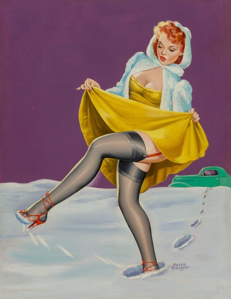  DRIBEN PETER DEEP SNOW WINK MAGAZINE COVER FEBRUARY 1951