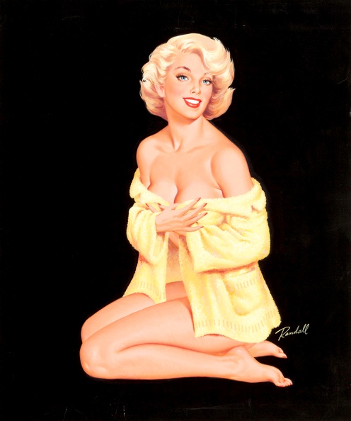  RANDALL BILL BLONDE PIN UP IN YELLOW
