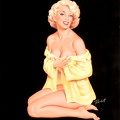  RANDALL BILL BLONDE PIN UP IN YELLOW